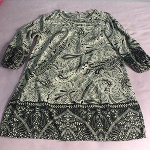 LOFT Petite Paisley Shadow Shift Dress